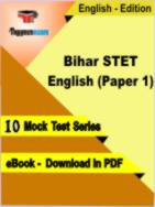 Bihar STET English (Paper 1) Test PDF Book In English - Mock Test/Practice Set
