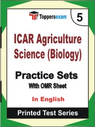 ICAR Agriculture Science (Biology) Book in English - Mock Test / Practice Set