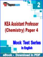 KEA Assistant Professor (Chemistry) Paper 4 Test PDF Book In English - Question Paper