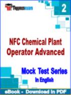 NFC Chemical Plant Operator Advanced Test PDF Book In English - Question Paper