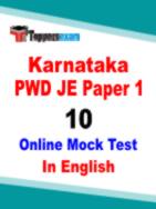 Karnataka PWD JE Free Test Series