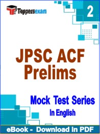 JPSC ACF (Prelims) Exam PDF Book In English - Question Paper
