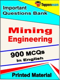 Mining Engineering Exam  Book in English - Objective MCQ