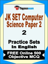 JK SET Computer Science (Paper 2) Book in English - Question Paper / Practice Set