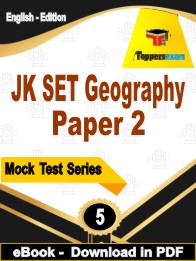 JK SET Geography (Paper 2) PDF Book In English - Practice Set