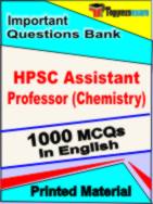 HPSC Assistant Professor (Chemistry) Exam  Book in English - Objective MCQ