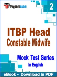 ITBP Head Constable Midwife Test PDF Book In English - Question Paper