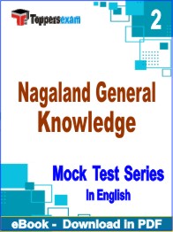 Nagaland General Knowledge Test PDF Book In English - Question Paper