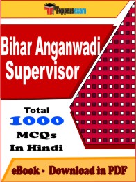 Bihar Anganwadi Supervisor PDF Book In Hindi - MCQ / Objective Questions