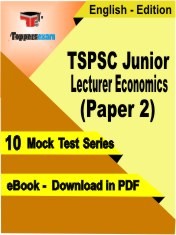 TSPSC Junior Lecturer Economics Paper 2 Test PDF Book In English - Mock Test/Practice Set