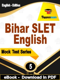 Bihar SLET English PDF Book In English - Practice Set