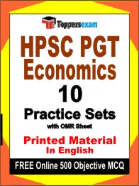 HPSC PGT Economics Book in English - Practice Set