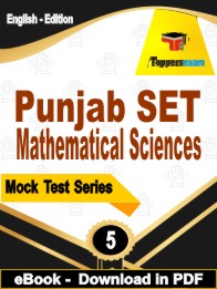 Punjab SET Mathematical Sciences Test PDF Book In English - Practice Set