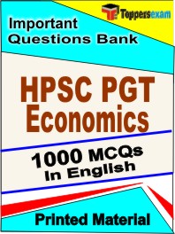 HPSC PGT Economics Book in English - Objective MCQ