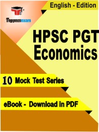 HPSC PGT Economics PDF Book In English - Mock Test/Practice Set