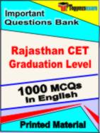 Rajasthan CET Graduation Level Exam Book in English - Objective MCQ