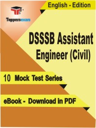 DSSSB Assistant Engineer (Civil) Test PDF Book In English - Mock Test/Practice Set