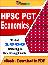 HPSC PGT Economics PDF Book In English - MCQ / Objective Questions