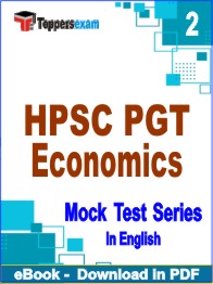 HPSC PGT Economics Exam PDF Book In English - Question Paper