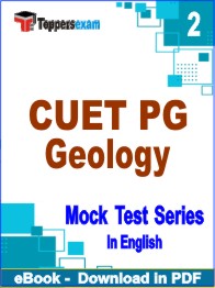 CUET PG Geology Test PDF Book In English - Question Paper