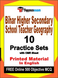 Bihar Higher Secondary School Teacher Geography Book in English - Practice Set