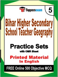 Bihar Higher Secondary School Teacher Geography Book in English - Mock Test / Practice Set