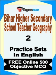 Bihar Higher Secondary School Teacher Geography Book in English - Question Paper / Practice Set
