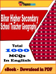 Bihar Higher Secondary School Teacher Geography PDF Book In English - MCQ / Objective Questions