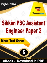 Sikkim PSC Assistant Engineer Paper 1 Exam PDF Book In English - Practice Set