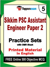 Sikkim PSC Assistant Engineer Paper 2 Exam Book in English - Mock Test / Practice Set