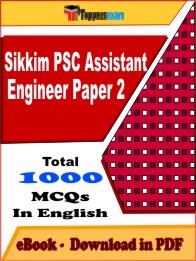 Sikkim PSC Assistant Engineer Paper 2 Exam PDF Book In English - MCQ / Objective Questions