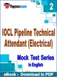 IOCL Pipeline Technical Attendant (Electrical) Test PDF Book In English - Question Paper