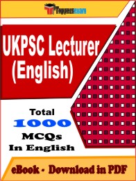 UKPSC Lecturer (English) PDF Book In English - MCQ / Objective Questions
