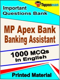 MP Apex Bank Banking Assistant Exam Book in English - Objective MCQ