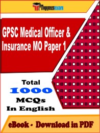 GPSC Medical Officer & Insurance MO Paper 1 Exam PDF Book In English - MCQ / Objective Questions