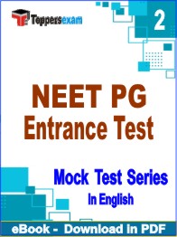 NEET PG Entrance Test Test PDF Book In English - Question Paper