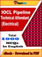 IOCL Pipeline Technical Attendant (Electrical) PDF Book In English - MCQ / Objective Questions