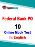 Federal Bank PO Free Test Series