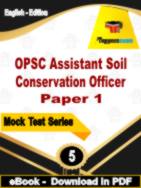 OPSC Assistant Soil Conservation Officer Paper 1 Test PDF Book In English - Practice Set
