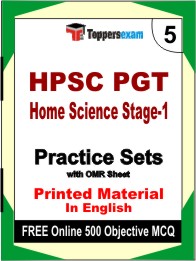 HPSC PGT Home Science Stage-1 Book in English - Mock Test / Practice Set
