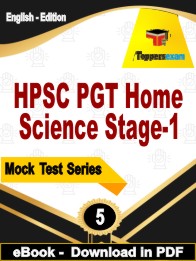 HPSC PGT Home Science Stage-1 Exam  PDF Book In English - Practice Set