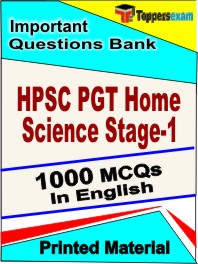 HPSC PGT Home Science Stage-1 Exam Book in English - Objective MCQ
