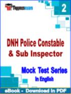 DNH Police Constable & Sub Inspector Test PDF Book In English - Question Paper