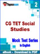 CG TET Social Studies Test PDF Book In English - Question Paper