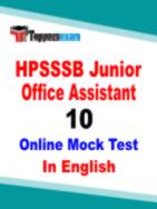 HPSSSB JOA Model Paper Set