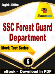 SSC Forest Guard Department Exam  PDF Book In English - Practice Set