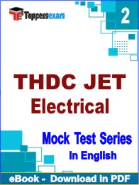 THDC JET Electrical Exam PDF Book In English - Question Paper