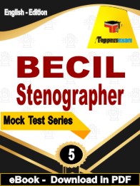 BECIL Stenographer Exam PDF Book In English - Practice Set