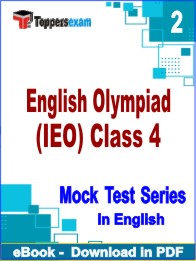 English Olympiad (IEO) Class 4 Test PDF Book In English - Question Paper