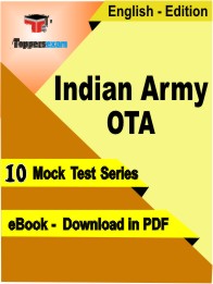 Indian Army OTA Test PDF Book In English - Mock Test/Practice Set